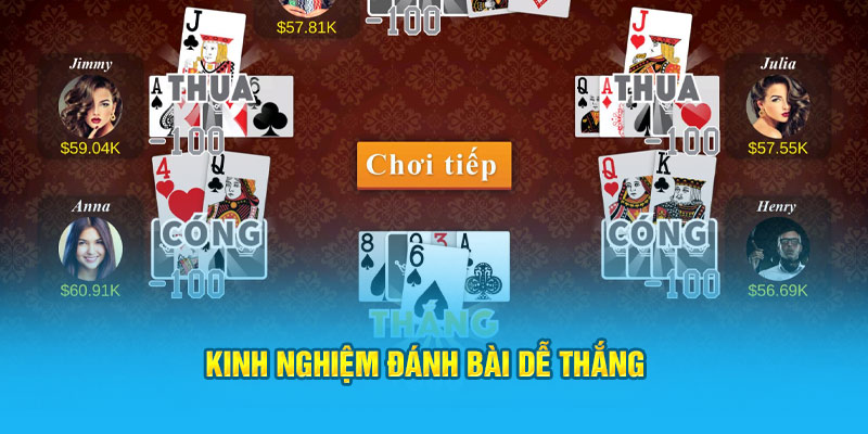 Kinh nghiệm chơi dễ thắng